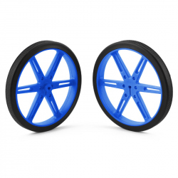 Pololu Wheel 80×10mm Pair - Blue