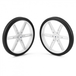 Pololu Wheel 80×10mm Pair - White