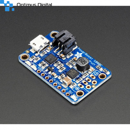 Încărcător PowerBoost 1000 - 5V Lipo USB Boost @ 1A