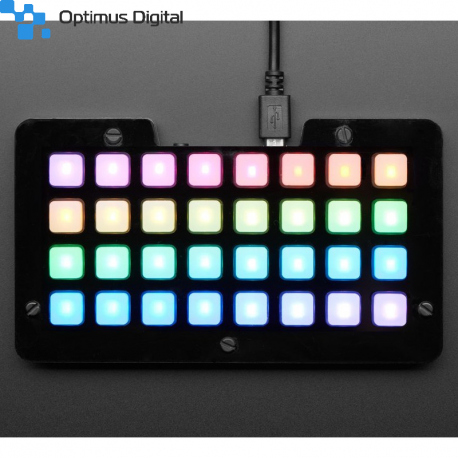 Adafruit NeoTrellis M4 cu Carcasă și Kit Butoane