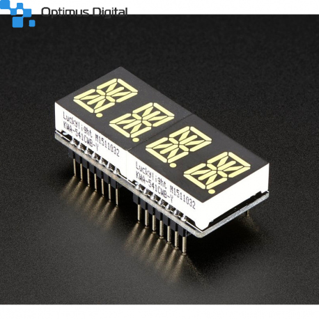 Adafruit 0.54 Quad Alphanumeric FeatherWing Display - White