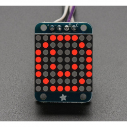 Adafruit Mini 8x8 LED Matrix w/ I2C Backpack - Red