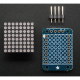 Adafruit Mini 8x8 LED Matrix w/ I2C Backpack - Red