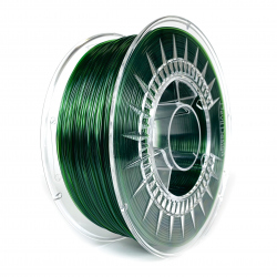 Devil Design PET-G Filament - Green Transparent 1 kg, 1.75 mm