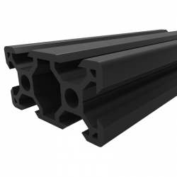 Black Aluminium V-Slot Profile 2040 (75 cm)