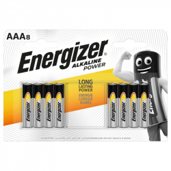 8 x Baterie Energizer Alkaline Power LR03