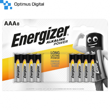 Pack of 8 LR03 Energizer Alkaline Power Battery