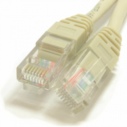 Cablu Gri CCA CAT5e UTP 24AWG 1m (mufat)