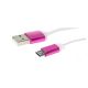 Rose Red Micro USB Cable 1 Meter