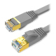 Flat CAT7 STP Patch Cable 1 m Gray