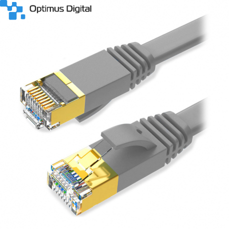 Cablu Plat CAT7 STP 20 m Gri