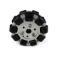 Roată Dublă de Aluminu EasyMech Omni - 100 mm (Bush Roller)