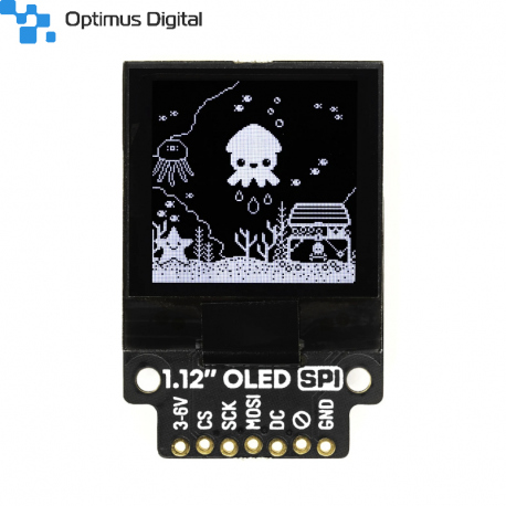 1.12" Mono OLED (128x128, white/black) Breakout