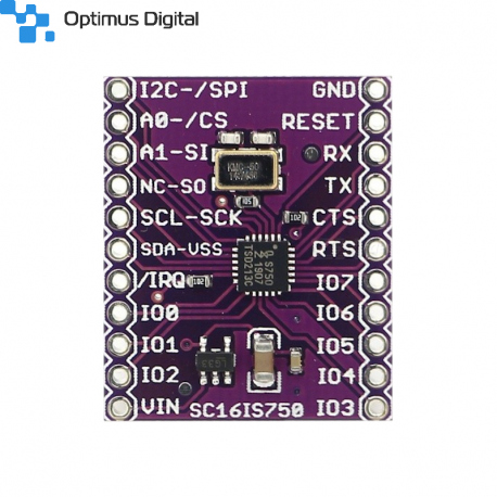 SC16IS750 UART Module with I2C and SPI Interface