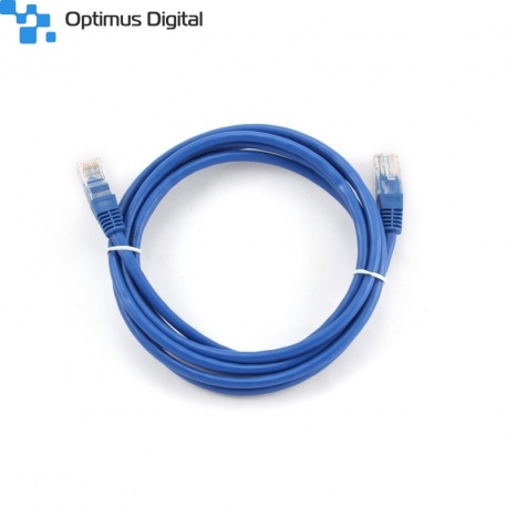 UTP Cable CAT 5E 10 m, Round, Blue