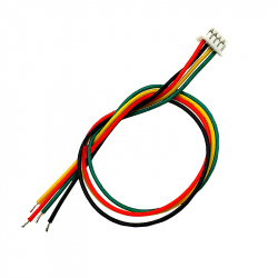 Cablu 4p 1.25 mm Mufat la un Singur Capat (20 cm)