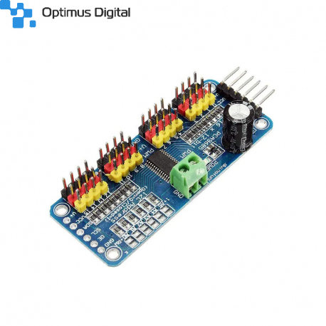 Controller PWM PCA9685 cu 16 Canale și Interfață I2C (control motoare)