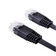 1 meter Flat CAT6 Short Body Cable Black