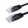 Cablu 1 m Plat CAT6 Negru