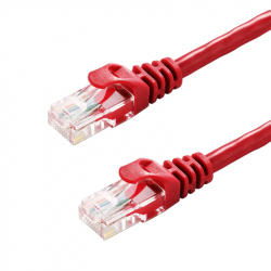 Cablu CAT6 UTP 24AWG CCA Rosu 15 m