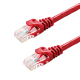 Cablu CAT6 UTP 24AWG CCA Rosu 10 m