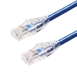 Cablu CAT6 UTP 24AWG CCA Albastru 1 m