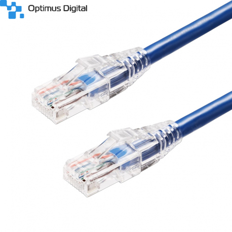 Cablu CAT6 UTP 24AWG CCA Albastru 5 m
