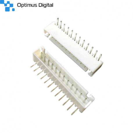 Conector Tată XH2.54 la 90° 12p