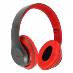 Casti Radio/MP3/TF/mic compatibile cu Bluetooth P15 Roșii