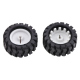 42 mm White Wheel with Black Rubber for N20 Motors