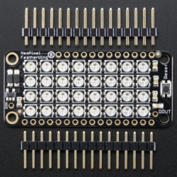 NeoPixel FeatherWing - 4x8 RGB LED Add-on for All Feather Boards