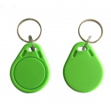 Green Keyring with 13.56 MHz RFID Tag