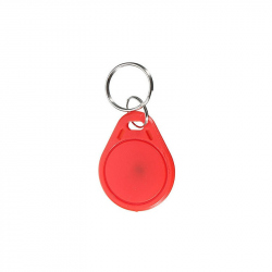 Red Keyring  with RFID 13.56 MHz Tag
