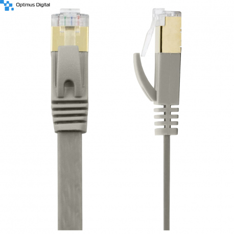 3 meters Flat CAT7 STP Cable Gray