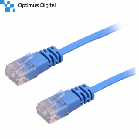 5 meters Flat CAT6 UTP Patch Cable Blue