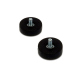 22 mm Rubberised Pot Magnet with Threaded Stem