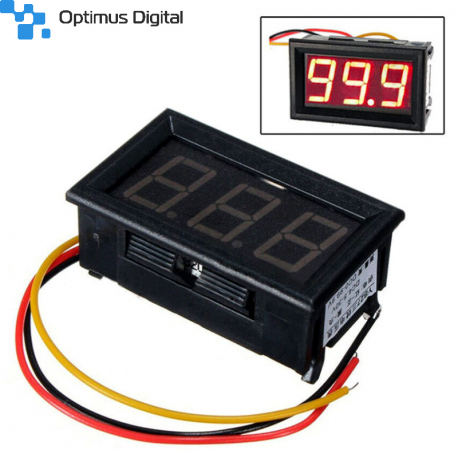 0-100 V Panel Voltmeter with 3 Wires