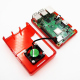 Carcasa pentru RPi 3 Model B+ Transparenta - Rosie