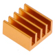 Aluminum and Copper Heatsink Set for Raspberry Pi 4 (Orange Color)