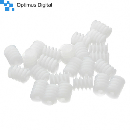 Roată Melcată din Plastic 6x8 mm