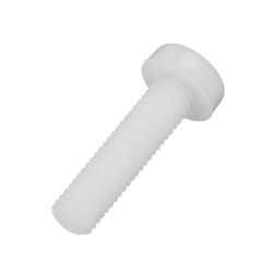 Șurub cu Cap Rotund din Plastic M2 Alb de 6 mm