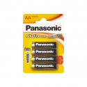 Set of 4 Panasonic LR6 / AA Alkaline Batteries
