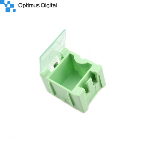 Green Storage Box for Electronic Components 25x31.5x21.5 mm
