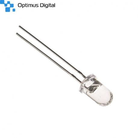 LED Albastru de 3 mm cu Lentile Transparente