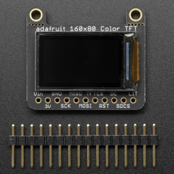 Adafruit 0.96" 160x80 Color TFT Display w/ MicroSD Card Breakout (ST7735)