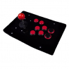 Joystick Arcade cu Butoane Roșii și Panou Negru
