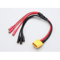 Power Cable With XT60 Connector To 3 x 3.5 mm Bullet