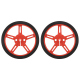 Wheel 60×8mm Pair - Red