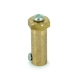 Long Hexagonal Motor Coupling Hub (4 mm) Gold