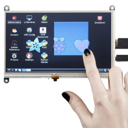 Display Adafruit 7'' 800 x 480 cu Touchscreen și Intrare Compatibila cu HDMI